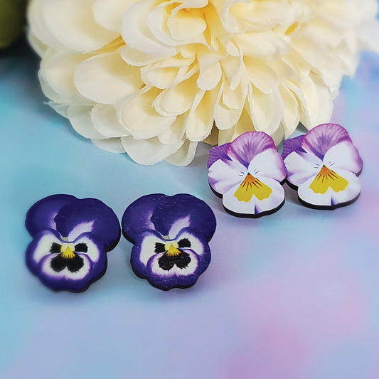 Pansy Studs